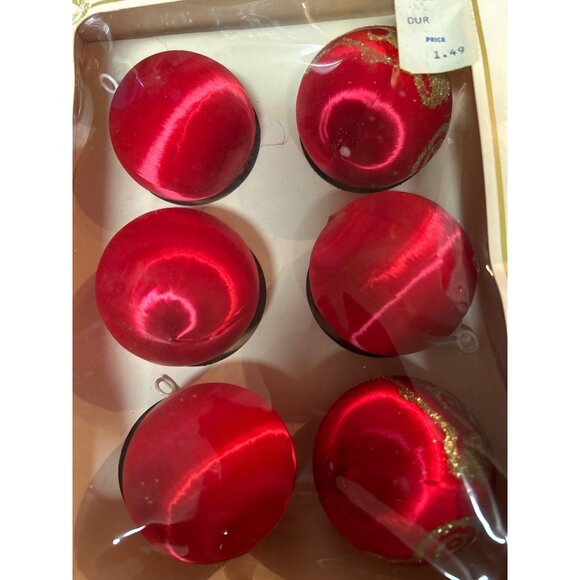 Vintage Pyramid Unbreakable Decorative Ornaments 3 sets of 6 Original Packaging - Picture 4 of 8